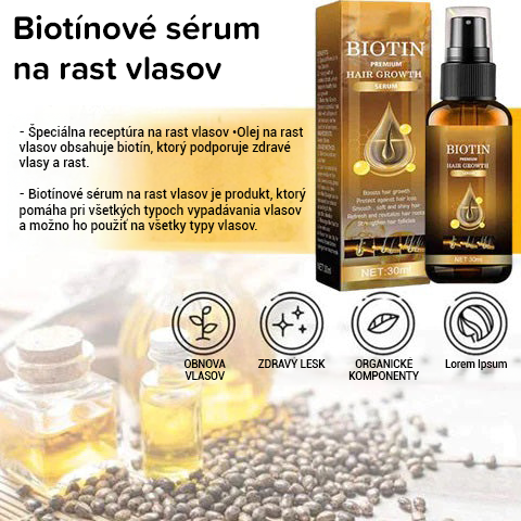 Sérum na rast vlasov s biotínom