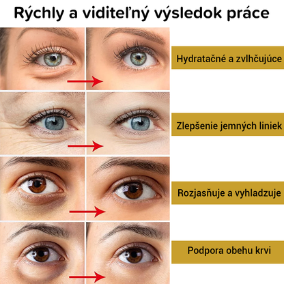 Očná maska so slimačím sekrétom, kolagénom a 24K zlatom